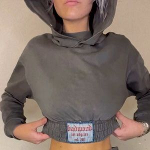 SOLD - Badwood Vintage Boxer Hoodie Cropped NWOT